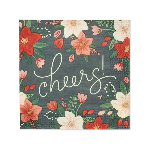 Petal Pop Floral Beverage Napkins 48 ct Petal Pop Floral Beverage Napkins 48 ct